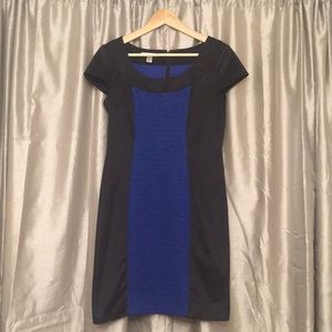 London Style black and blue dress